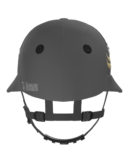 Casablanca Polo Helmet – Dark Grey Cloth (Black and Gold details)