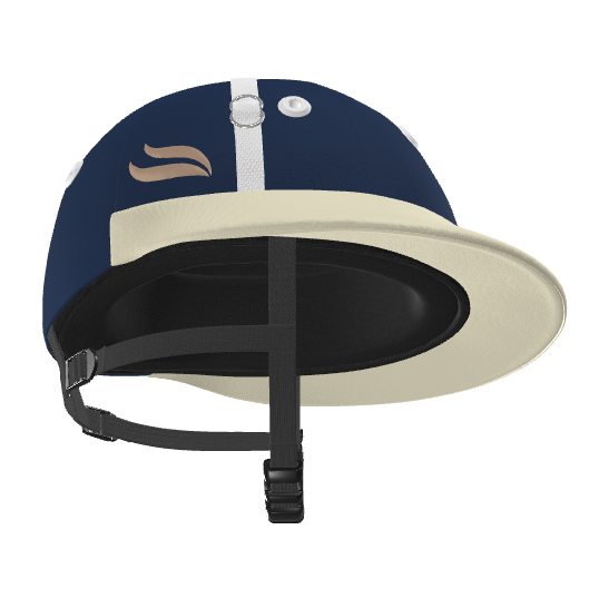 Casablanca Polo Helmet – Navy and Ivory Cloth