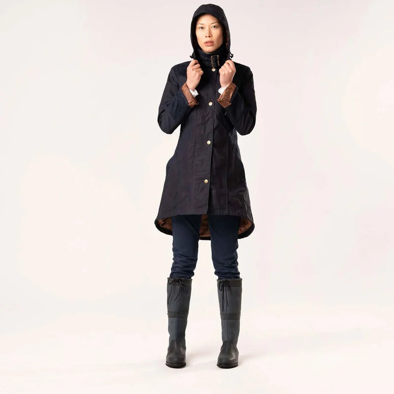Perdita Navy Waterproof Coat