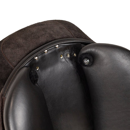 Syd Hill Polo Saddle front and pommel detail