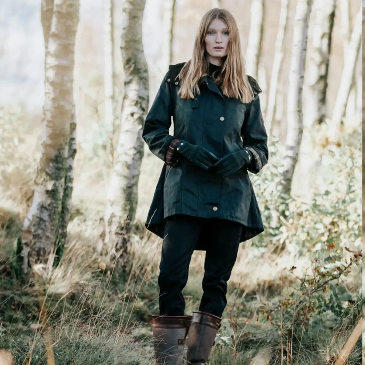 Louise British Racing Green Wax Coat