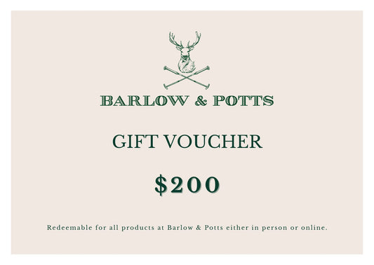 Barlow & Potts Gift Card - $200