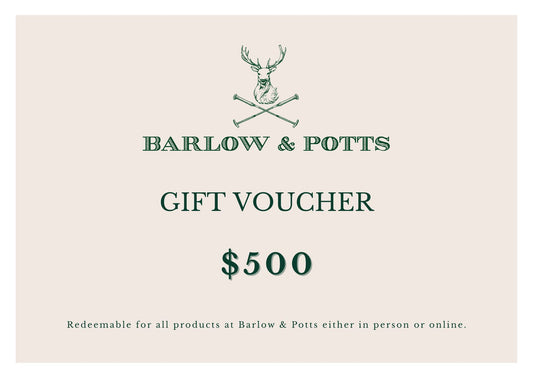 Barlow & Potts Gift Card - $500
