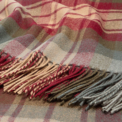 Barlow & Potts Polo Blanket - Auld Scotland Tartan Lambswool