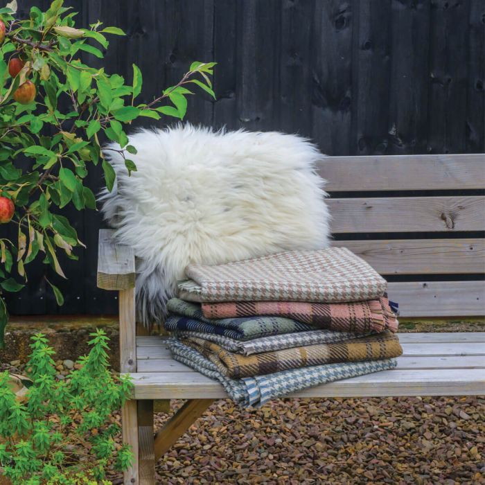 Barlow & Potts Polo Blanket - Bracken British Wool Lochaber Sky Blanket