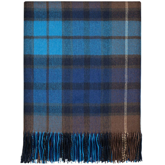 Lambswool Blanket # 3 - Buchanan Blue Tartan Lambswool Blanket