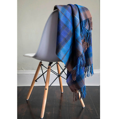 Lambswool Blanket # 3 - Buchanan Blue Tartan Lambswool Blanket