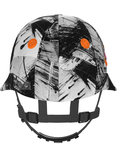 Casablanca Polo Helmet – Black and White Art Print Cloth
