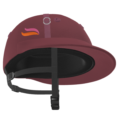 Casablanca Polo Helmet – Burgundy Cloth
