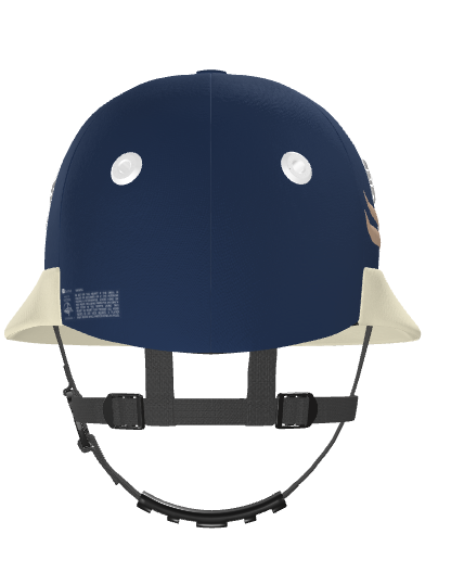 Casablanca Polo Helmet – Navy and Ivory Cloth