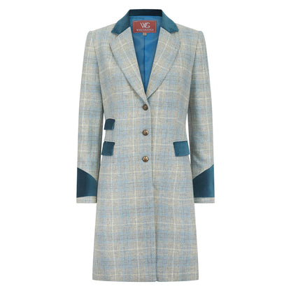 Demelza Sky Blue Wool Coat