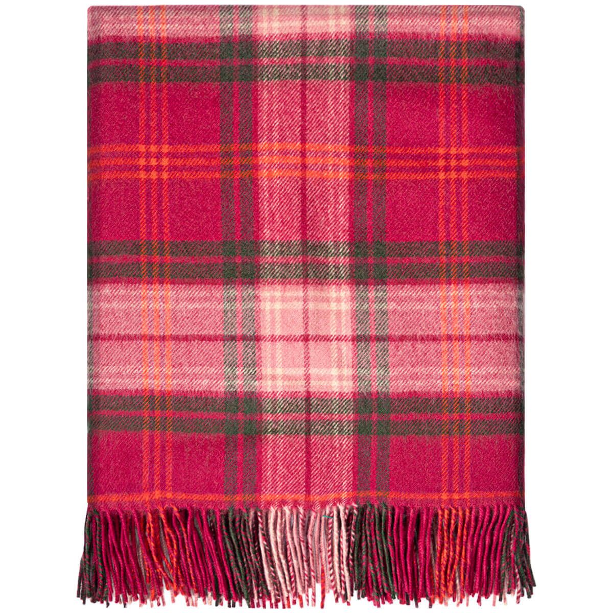 Barlow & Potts Polo Blanket - Hunting Rose Tartan Lambswool