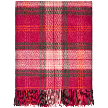 Barlow & Potts Polo Blanket - Hunting Rose Tartan Lambswool