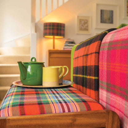 Barlow & Potts Polo Blanket - Hunting Rose Tartan Lambswool