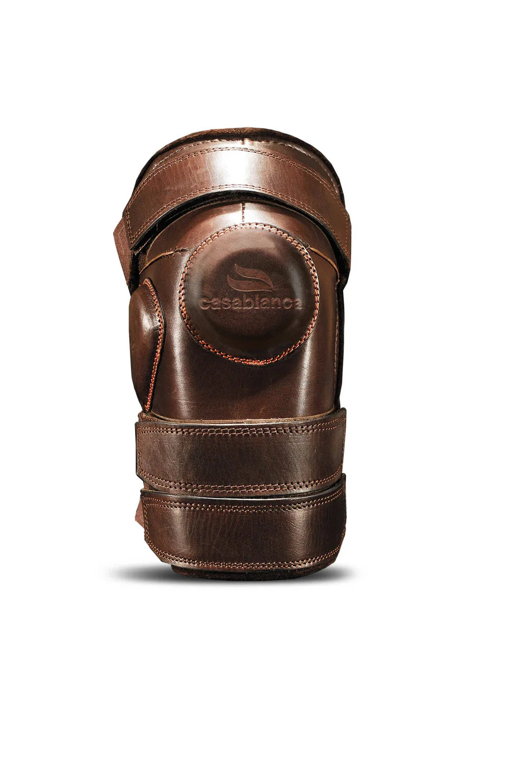 Velcro Kneeguards - Large - Triple Strap (Brown)