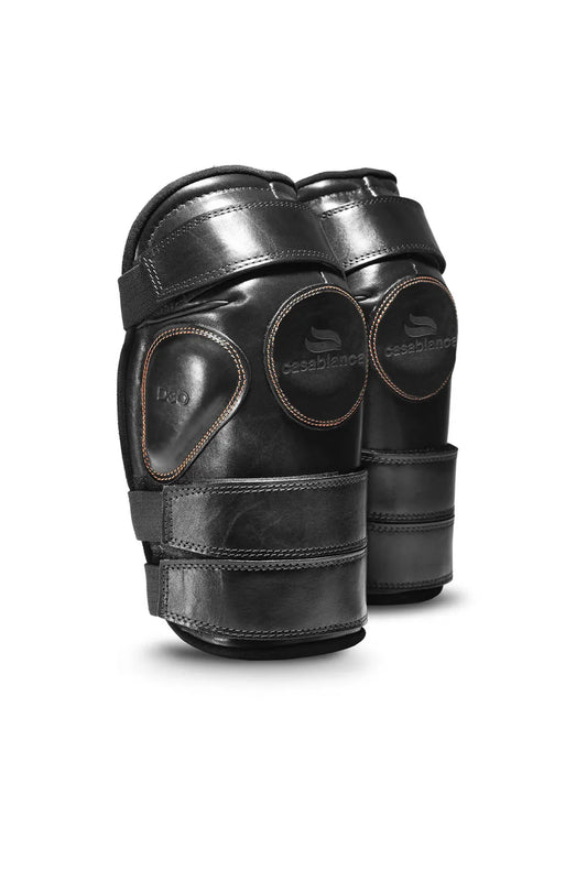 Velcro Kneeguards - Large - Triple Strap (Black)