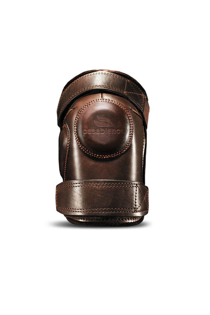 Velcro Kneeguards - Double Strap (Brown)