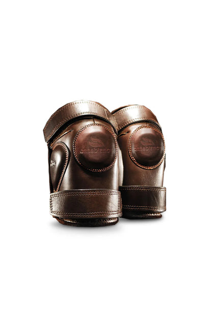Velcro Kneeguards - Small - Double Strap (Brown)