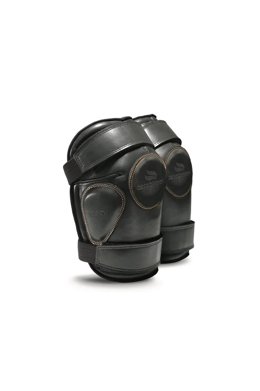 Velcro Kneeguards - Small - Double Strap (Black)