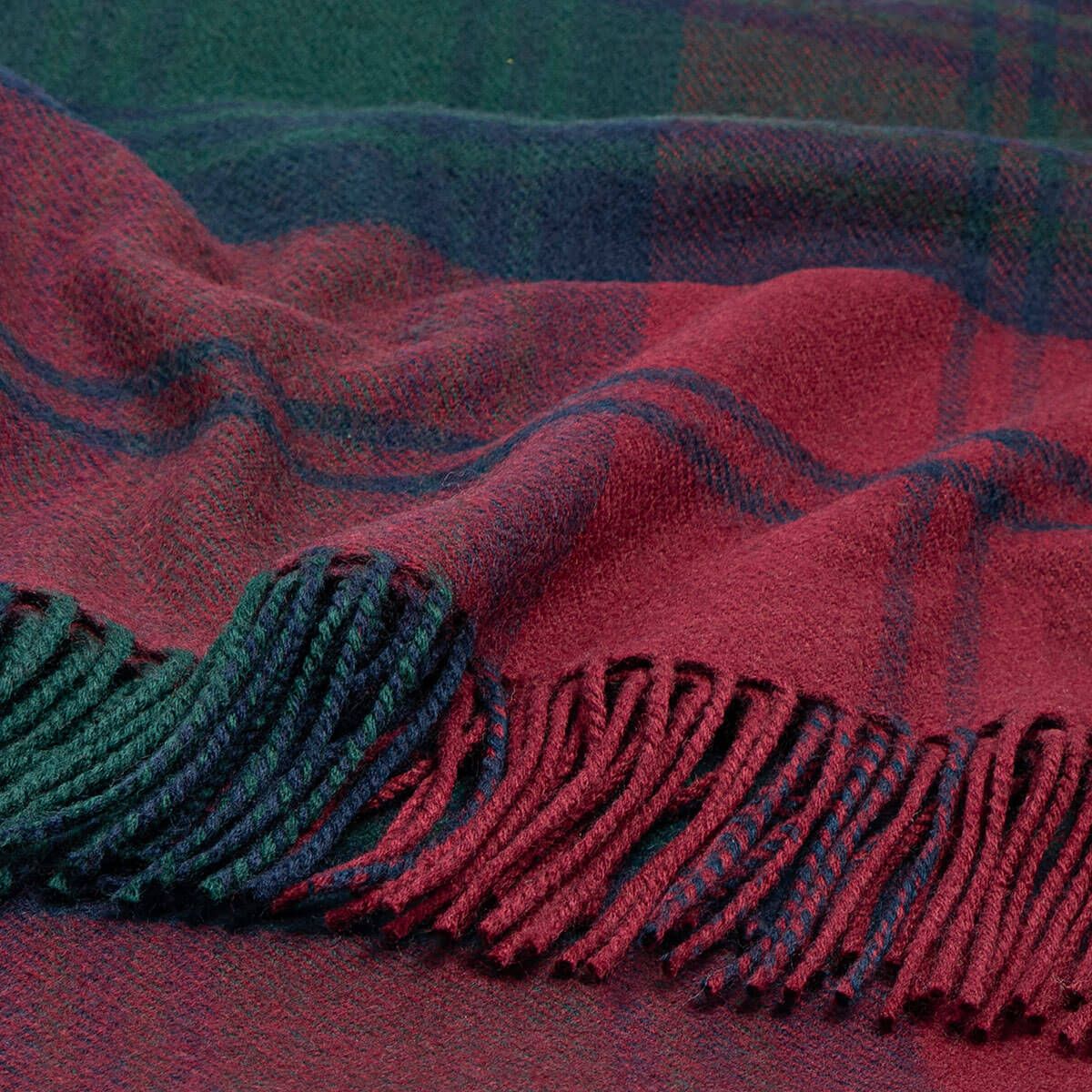 Barlow & Potts Polo Blanket - Lindsay Check Tartan Lambswool