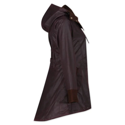 Louise Mahogany Wax Coat