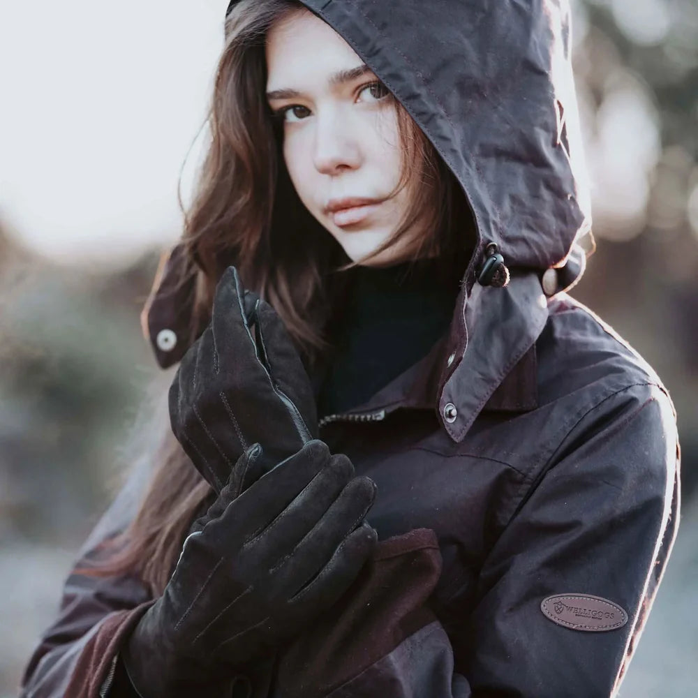 Louise Mahogany Wax Coat