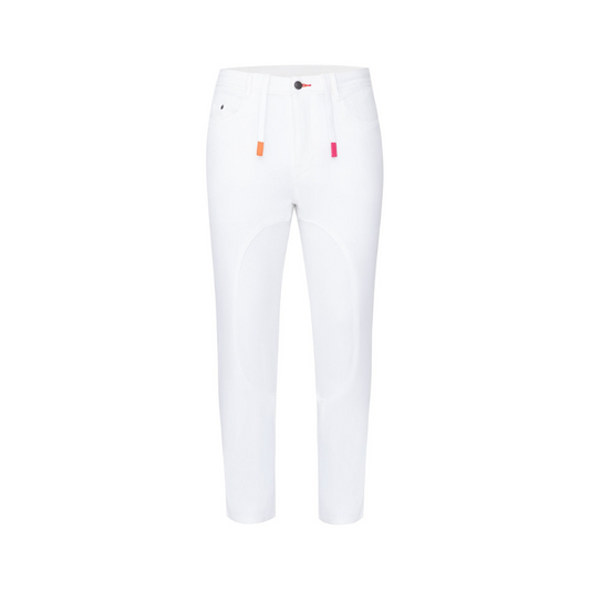 White Close Contact Jeans