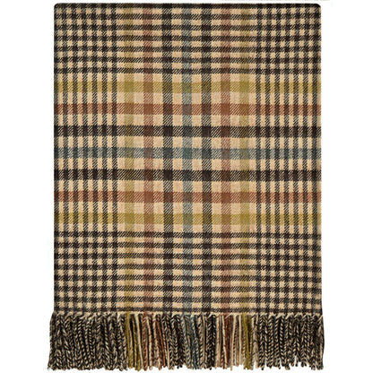 Barlow & Potts Polo Blanket - Antique Check Tartan Lambswool