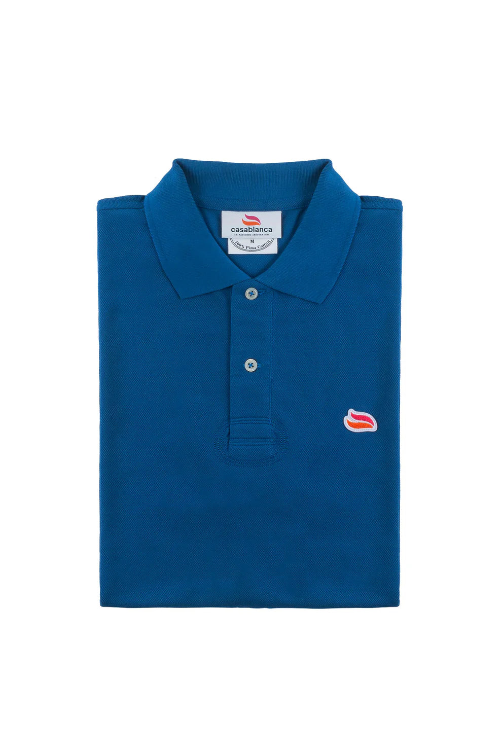 Casablanca Knitted Polo Shirt - Royal Blue