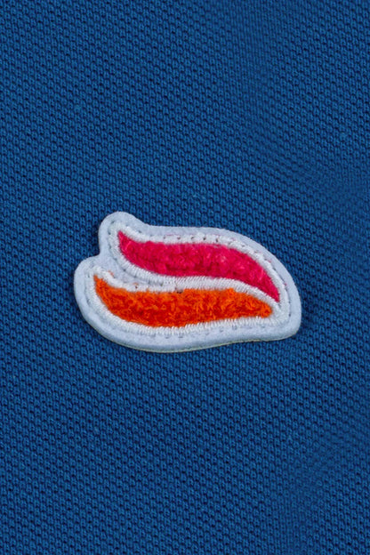 Casablanca Knitted Polo Shirt - Royal Blue