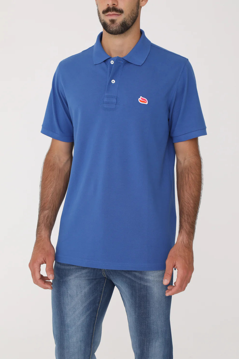 Casablanca Knitted Polo Shirt - Royal Blue