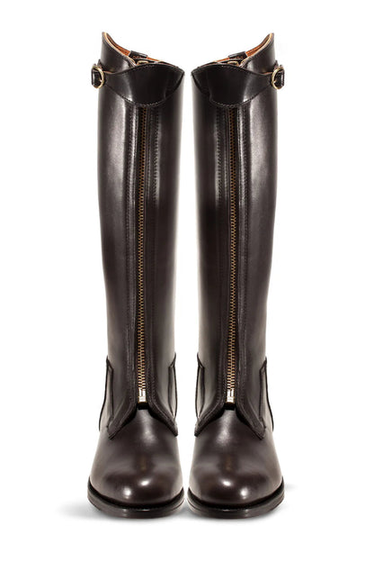 Pro Zipper Front Polo Boots (DARK BROWN)