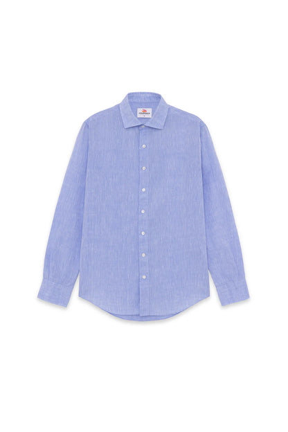 Hemingway Linen Shirt - Olympic Blue