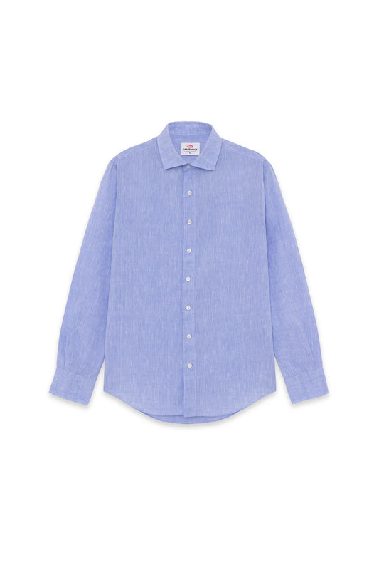 Hemingway Linen Shirt - Olympic Blue
