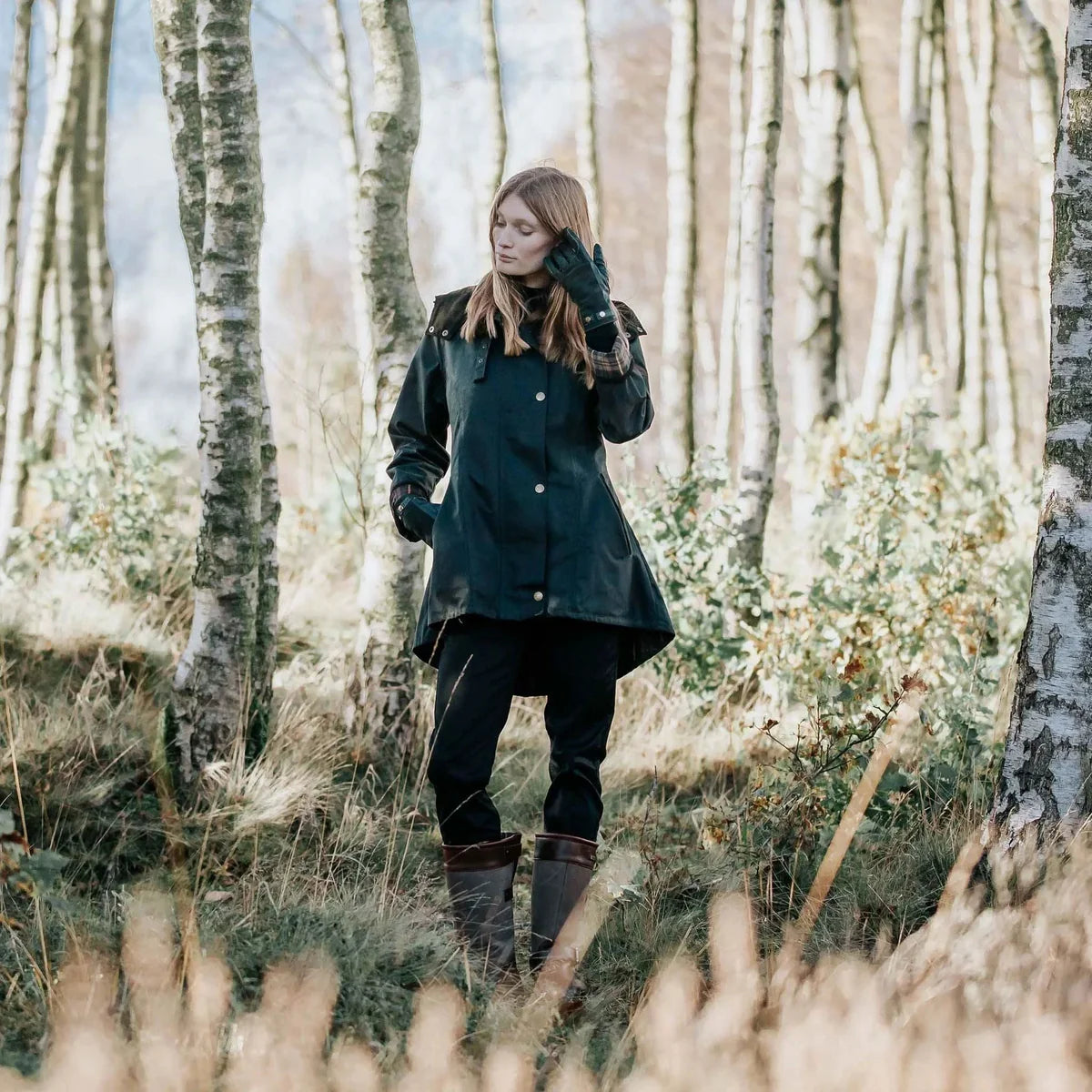 Louise British Racing Green Wax Coat