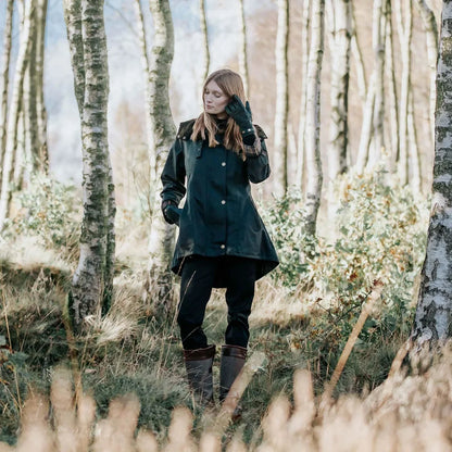 Louise British Racing Green Wax Coat