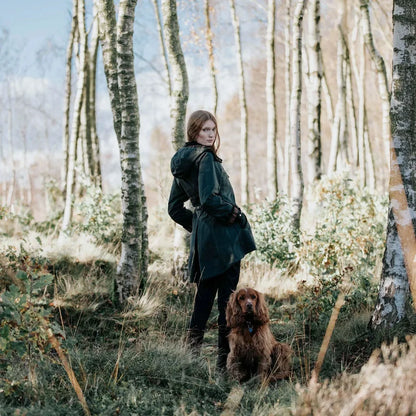 Louise British Racing Green Wax Coat